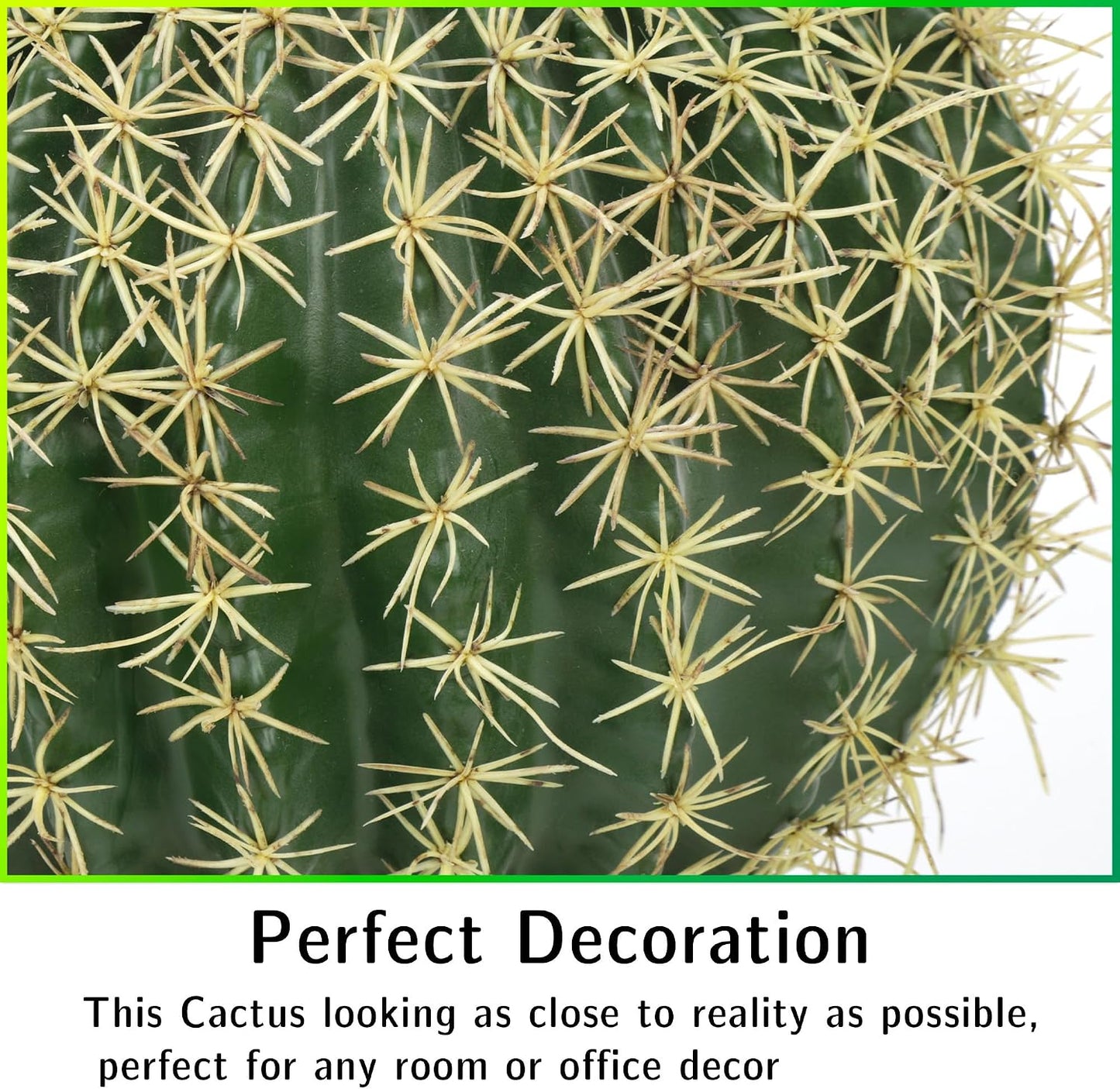 Artificial Cactus Fake Big Cactus 24 Inch Faux Cacti Plants for Home Garden Office Store Decoration