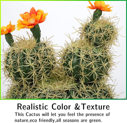 Artificial Cactus Fake Big Cactus 24 Inch Faux Cacti Plants for Home Garden Office Store Decoration