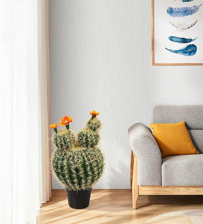 Artificial Cactus Fake Big Cactus 24 Inch Faux Cacti Plants for Home Garden Office Store Decoration