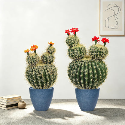 Artificial Cactus Fake Big Cactus 24 Inch Faux Cacti Plants for Home Garden Office Store Decoration