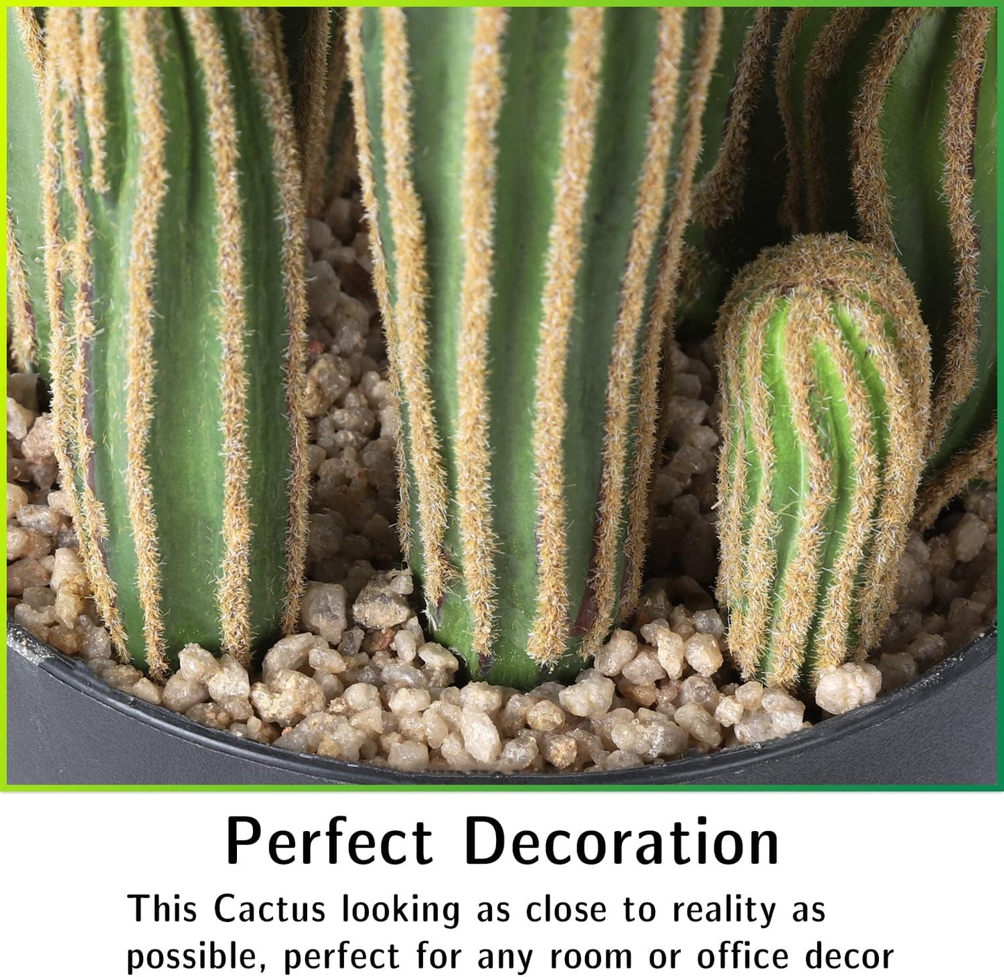 Artificial Cactus Fake Big Cactus 24 Inch Faux Cacti Plants for Home Garden Office Store Decoration
