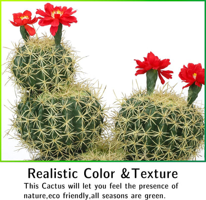 Artificial Cactus Fake Big Cactus 24 Inch Faux Cacti Plants for Home Garden Office Store Decoration