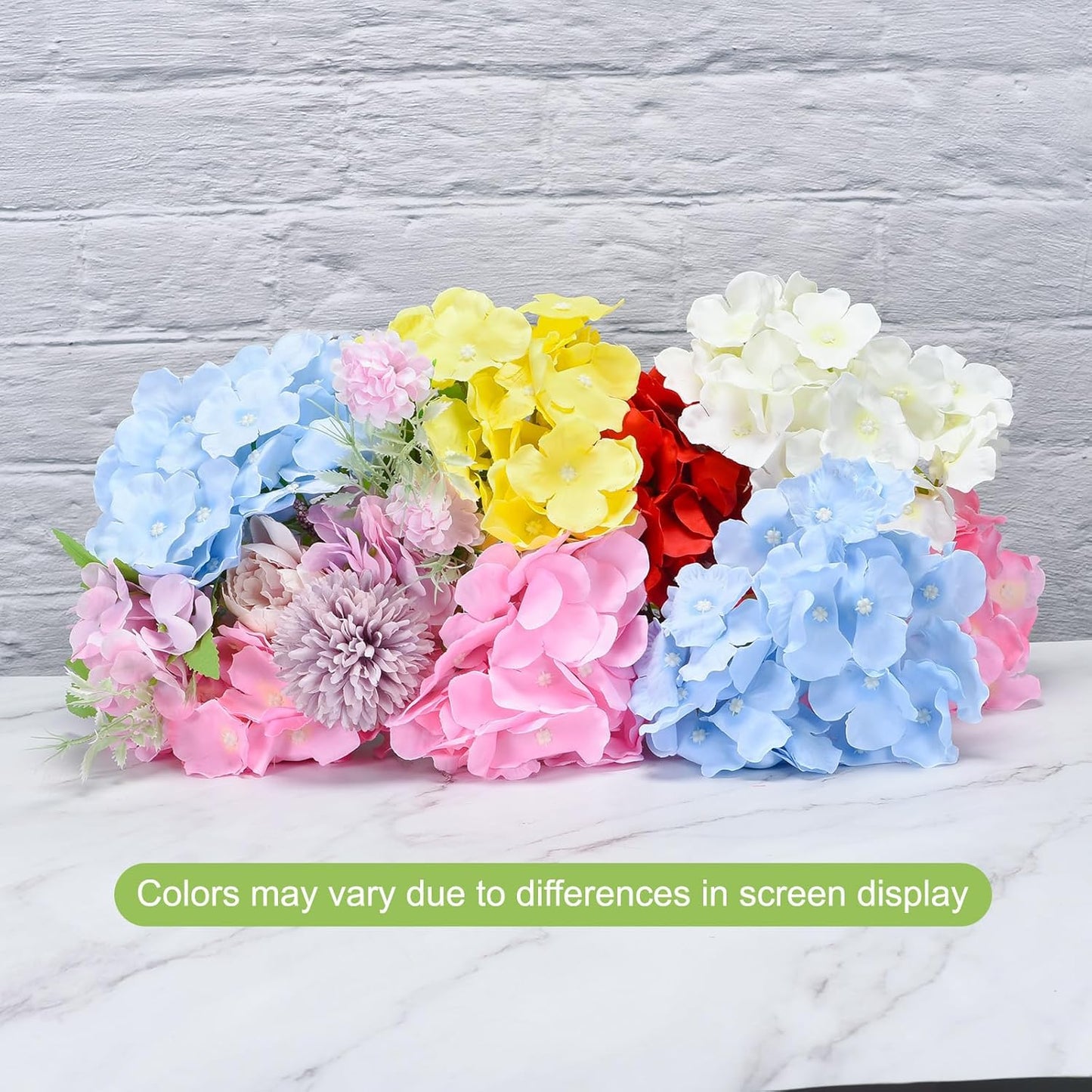 Silk Artificial Hydrangea Flowers, Pink Artificial Flowers Heads with Stems, Full Hydrangea Flowers for Wedding Centerpieces, Party Decoration 30 Set