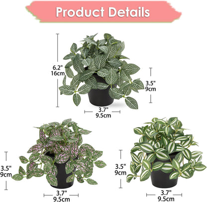 Artificial English Ivy Hanging Plants 2pcs Faux Ivy Vines with Black Pot Small Fake Potted Greenery Plant for Indoor Home Aesthetic Living Room Bathroom Desk Shelf Office Decor