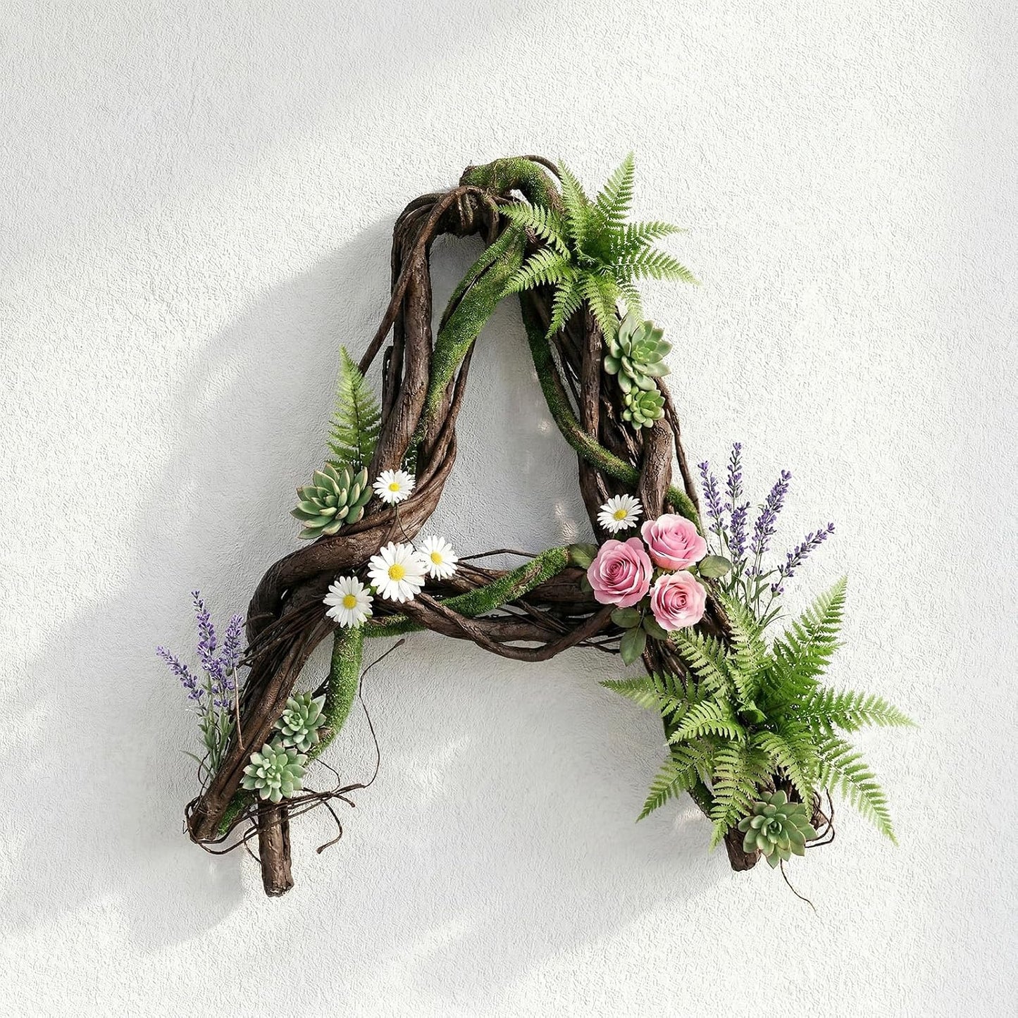 5 Pcs 39in Artificial Bendable Tree Branches for Decoration Fake Trunk Garland Twigs Leaves Cherry Blossom Grape Vines for Wall Hanging Front Door Reptile Habitat Decoration (Fresh)