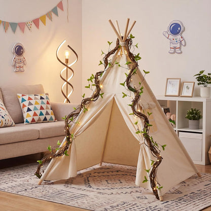 5 Pcs 39in Artificial Bendable Tree Branches for Decoration Fake Trunk Garland Twigs Leaves Cherry Blossom Grape Vines for Wall Hanging Front Door Reptile Habitat Decoration (Fresh)