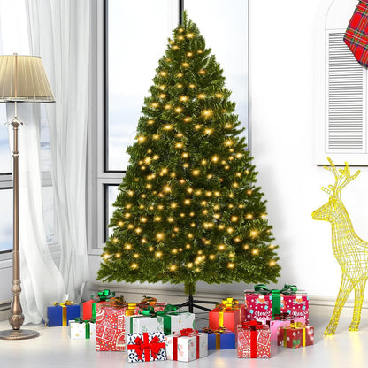 LEVELEVE Premium 6FT Pre-Lit Classic Artificial Holiday Christmas Tree w/1,000 Branch Tips,250 LED Lights for Home,Office,Party Decoration