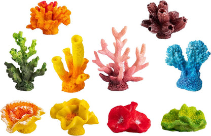 Artificial Coral Plant for Aquarium, Red Coral Tree 2-Pack