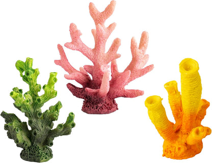 Artificial Coral Plant for Aquarium, Red Coral Tree 2-Pack