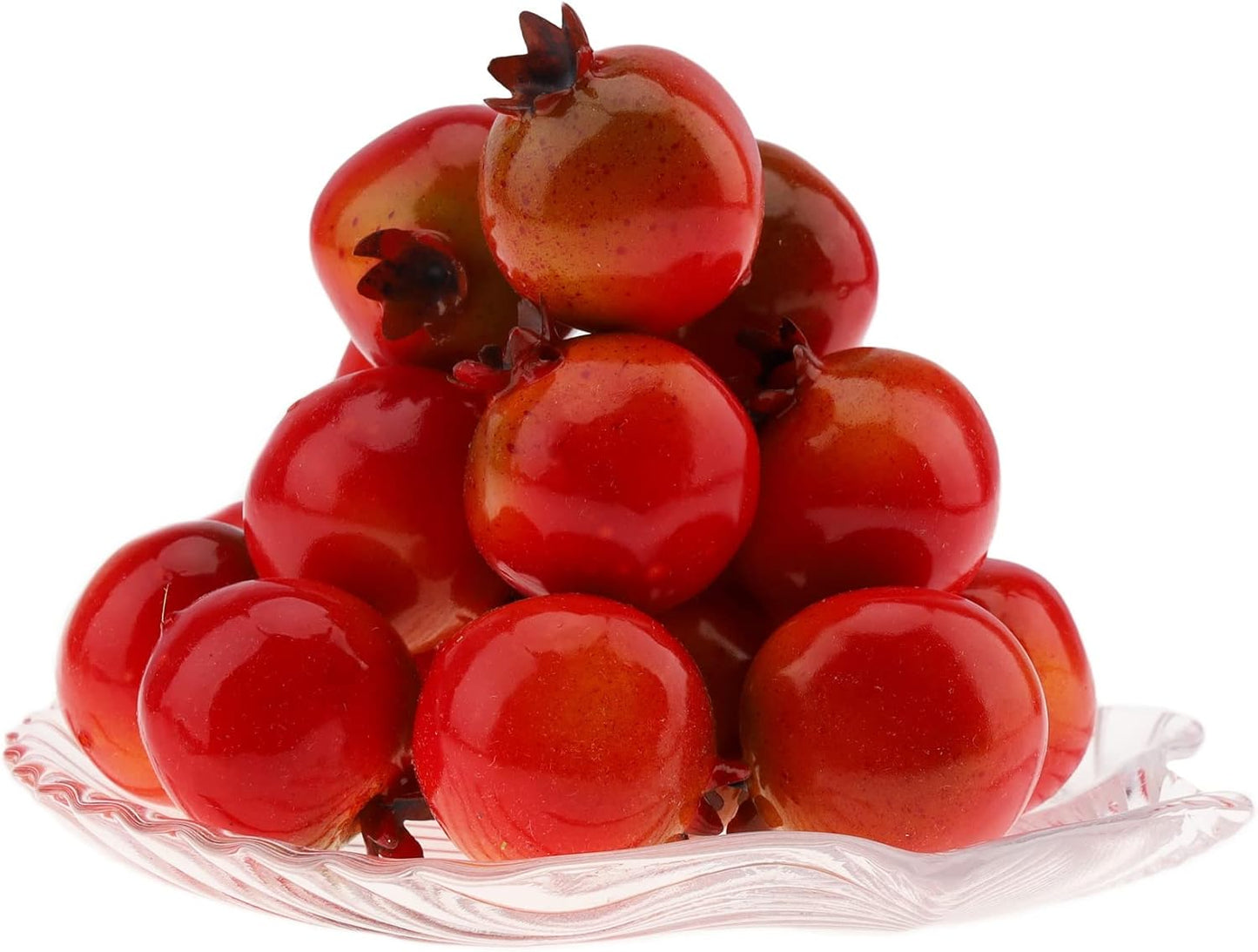 30pcs Artificial Fake Mini Pomegranates Fruit for Home Festival | Realistic small pomegranates, Bowl filler, DIY wreath decorations, Kitchen harvest party ornament, Lightweight foam material