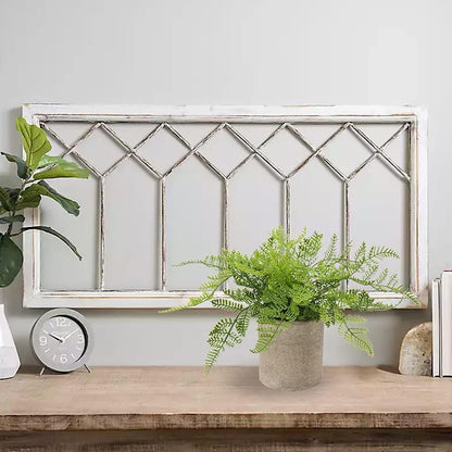 Small Fake Plant Potted Plants Artificial Decor Plastic Asparagus Ferns Plant Faux Plants in Pots for Home Living Room Bedroom Desk Shelf Farmhouse Decoration