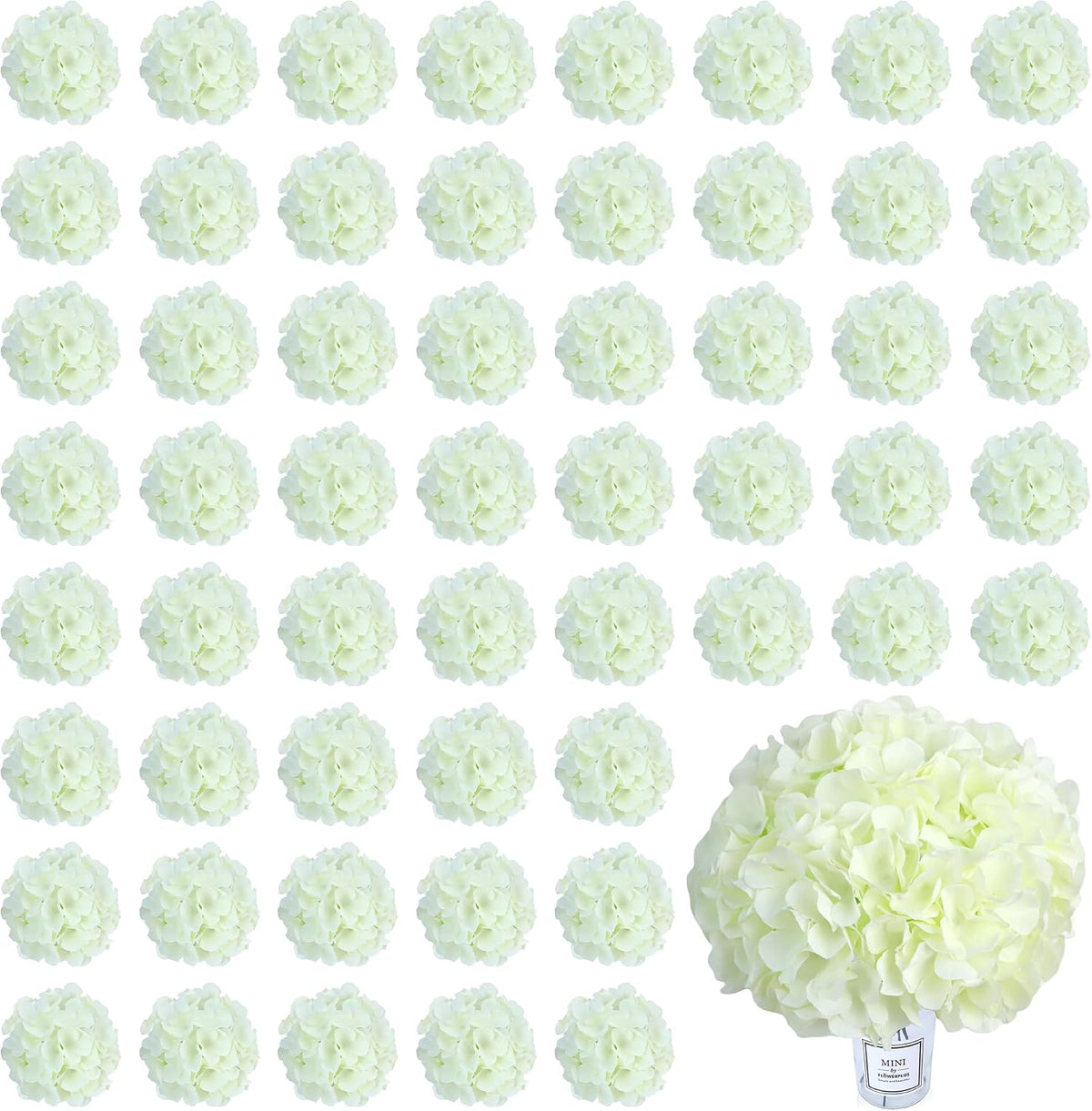 Blue Hydrangea Artificial Flowers Bulk Fake Hydrangea Silk Flowers with Stems for Wedding Party Home Table Centerpieces Florals Bouquets Arch Festival Decoration