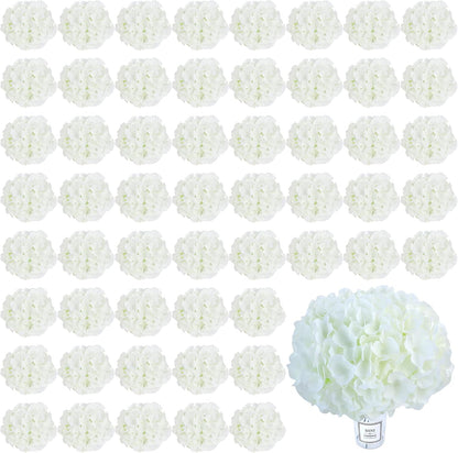 Blue Hydrangea Artificial Flowers Bulk Fake Hydrangea Silk Flowers with Stems for Wedding Party Home Table Centerpieces Florals Bouquets Arch Festival Decoration