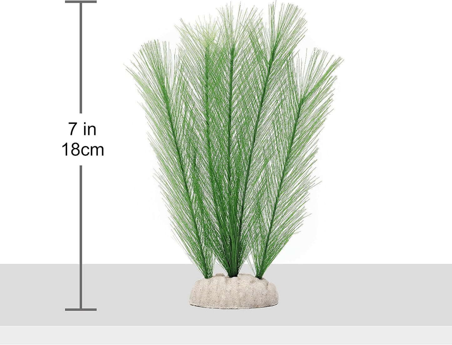 Aquarium Decorations 3Pcs Fish Tank Artificial Green Water Plants Made of Silk Fabrics Plastic