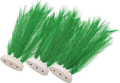 Aquarium Decorations 3Pcs Fish Tank Artificial Green Water Plants Made of Silk Fabrics Plastic