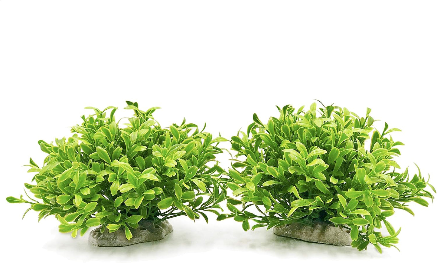 Aquarium Decorations 3Pcs Fish Tank Artificial Green Water Plants Made of Silk Fabrics Plastic