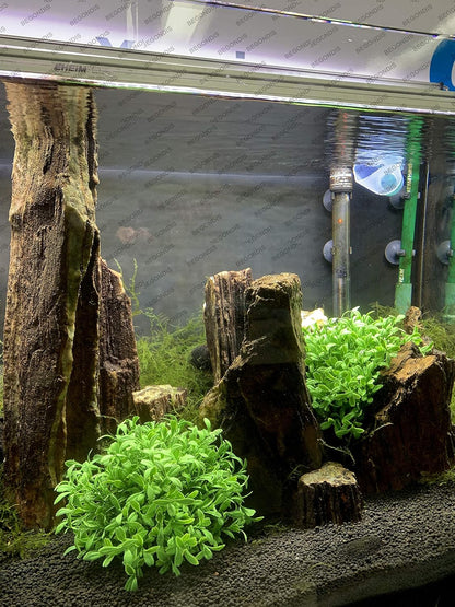 Aquarium Decorations 3Pcs Fish Tank Artificial Green Water Plants Made of Silk Fabrics Plastic