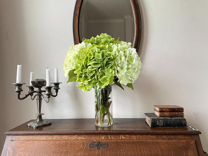 3 PCS White Hydrangea Artificial Flowers 21 inchs Real Touch Faux Hydrangea Flowers for Wedding Tables Centerpieces Fake Flowers for Party Home Kitchen Decor