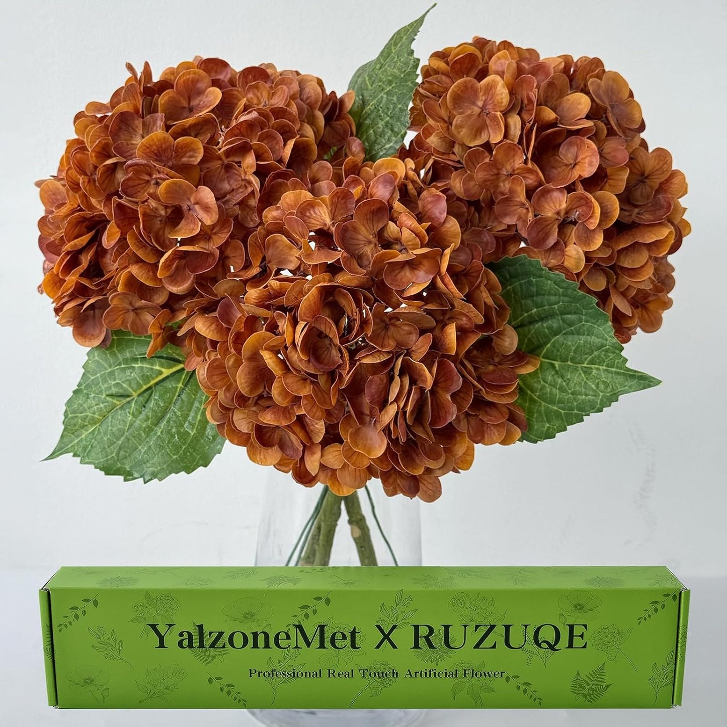 3 PCS White Hydrangea Artificial Flowers 21 inchs Real Touch Faux Hydrangea Flowers for Wedding Tables Centerpieces Fake Flowers for Party Home Kitchen Decor