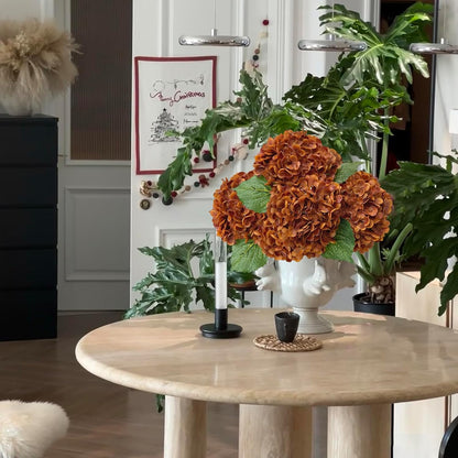 3 PCS White Hydrangea Artificial Flowers 21 inchs Real Touch Faux Hydrangea Flowers for Wedding Tables Centerpieces Fake Flowers for Party Home Kitchen Decor