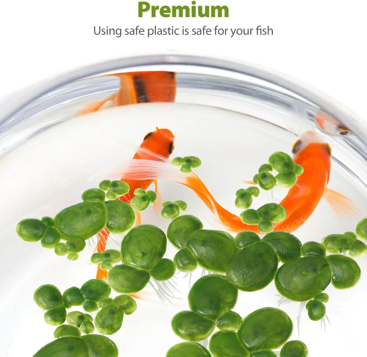 Artificial Duckweed Plant Decor 36 Pcs Floating Aquarium Plants for Fish Tank Plastic Duckweed Ornament for Aquarium Terrarium Decor Reptile Hide Water Plant Shade