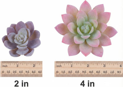 18 Pcs Artificial Succulents, Realistic Succulent Plants,Unpotted Faux Succulent for DIY Crafting Floral Wall Garden Arrangement Home Office Decoration
