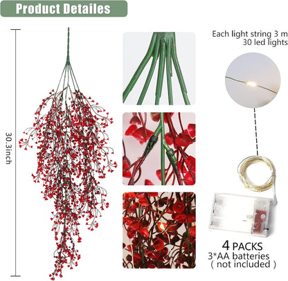 Artificial Hanging Plants,4 Pcs Fake Hanging Plants for Outdoors | Purple Faux Hanging Plants fo Outdoor Planters,Spring Fall Decor,Lifelike Natural Fake Plant to Brighten Up Your Home