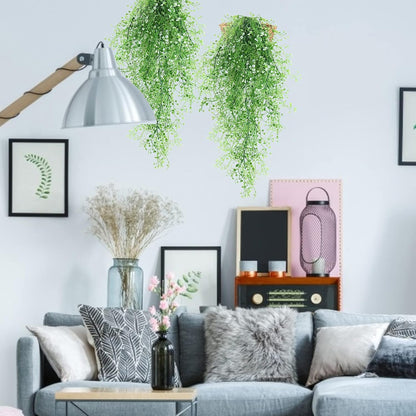 Artificial Hanging Plants,4 Pcs Fake Hanging Plants for Outdoors | Purple Faux Hanging Plants fo Outdoor Planters,Spring Fall Decor,Lifelike Natural Fake Plant to Brighten Up Your Home
