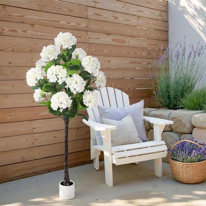 63 inch Artificial Camellia Tree with White Flower Pots -2 Pack White Fake Tree,5 Ft Faux Plants Indoor wich Blooming,Artificial Plants for Indoor & Outdoor Home Front Door Decor