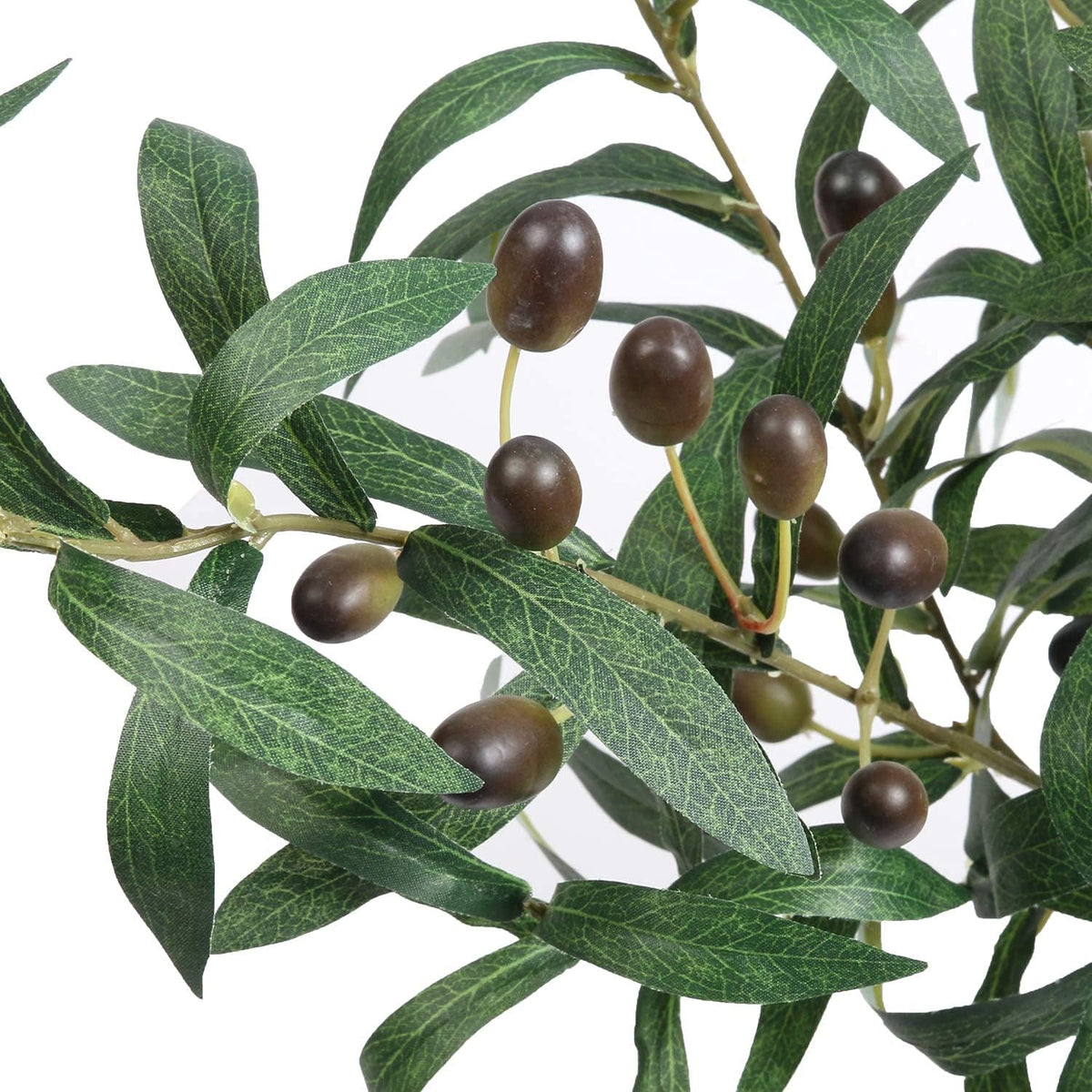 4 PCS 28 inch Artificial Olive Branches for Vases Greenery Olive Stems Faux Tree Branch Twig for Home Wedding Shop Office Garden Decor DIY Floral Crafts