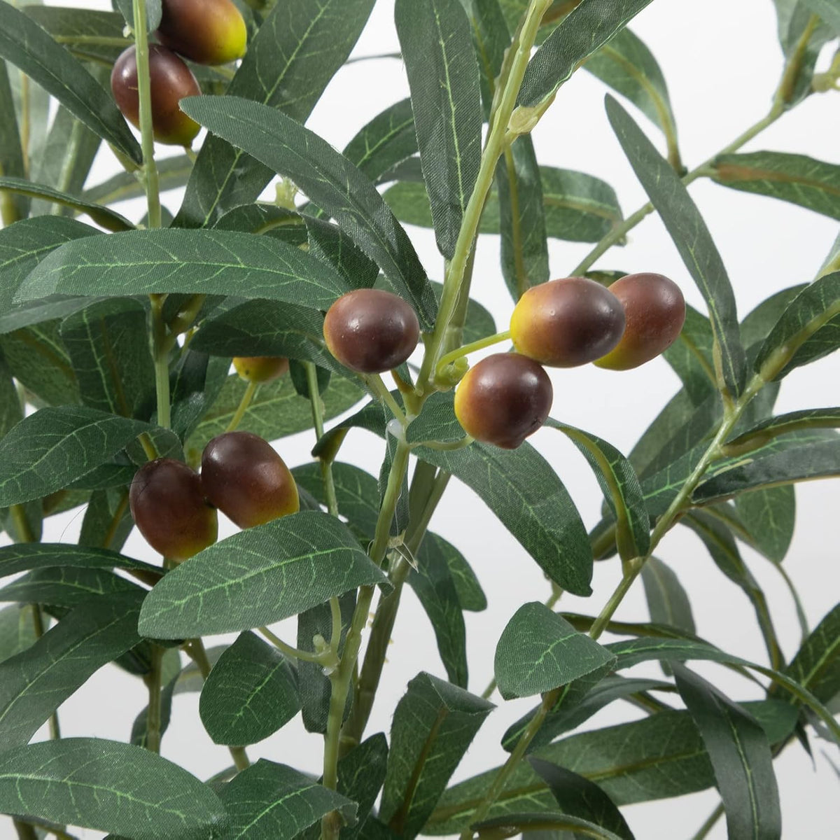 4 PCS 28 inch Artificial Olive Branches for Vases Greenery Olive Stems Faux Tree Branch Twig for Home Wedding Shop Office Garden Decor DIY Floral Crafts