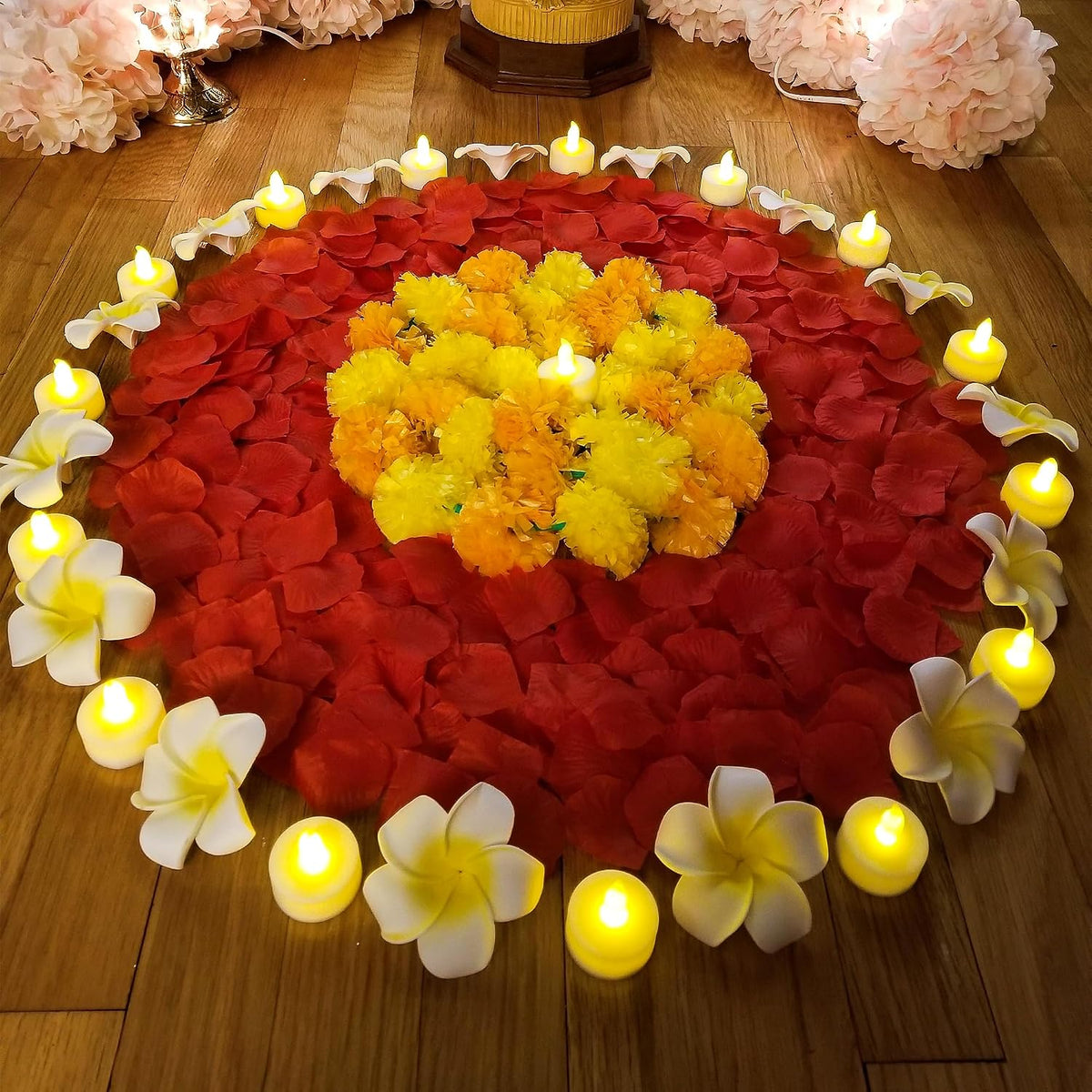 100Pcs 1.9'' White Hawaiian Plumeria Foam Flower Heads, Artificial Frangipani with Petal for Hair Clips, Lei Making Supplies, Hat Cap Ornament, DIY Floral Craft Decor, Spring Wedding Beach Party Home