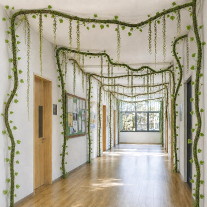 35 Pcs Artificial Bendable Vines Branches Decoration, Jungle Theme Decor