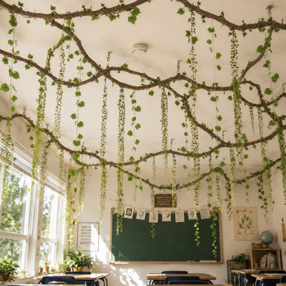 35 Pcs Artificial Bendable Vines Branches Decoration, Jungle Theme Decor