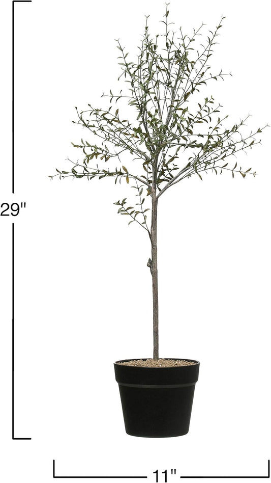 DF2615 29" H Thyme Topiary in Pot Faux Botanicals, Green