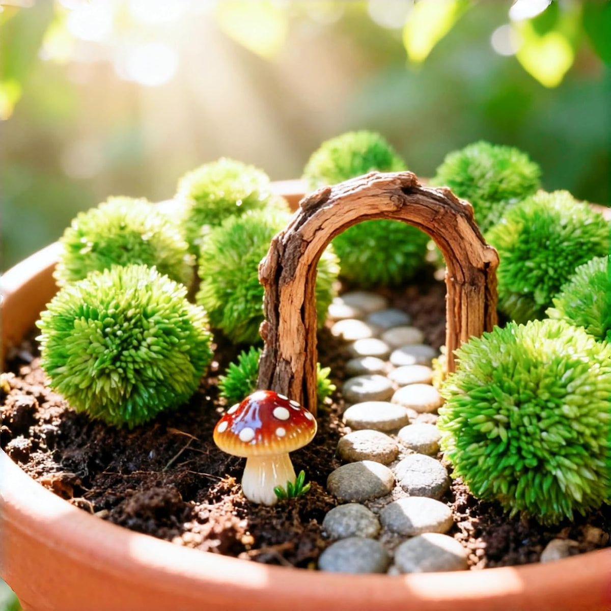 12 Green Decorative Moss Balls – 1.57 Inch (Size ≈ Golf Ball), Artificial Moss Spheres for Mini Terrarium, Fairy Garden, Small Vase, Centerpiece & Home Decor