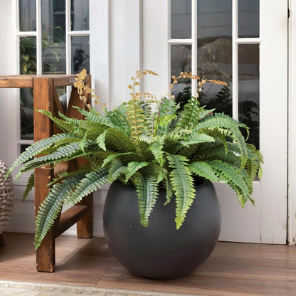 45" Fake Ferns Artificial Plants Large,Set of 2 Artificial Boston Ferns Faux Hanging Fake Plants for Outdoors Planter Home Garden Decor,60 Branches