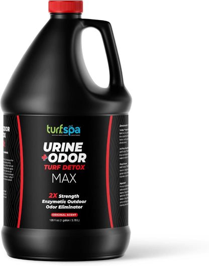 MAX Urine & Odor Turf Detox: Double-Strength Enzyme Cleaner & Odor Eliminator for Artificial Grass, Turf, Concrete & Patios, Pet Urine Enzymatic Cleaner for Dogs & Cats – 32 oz Sprayer