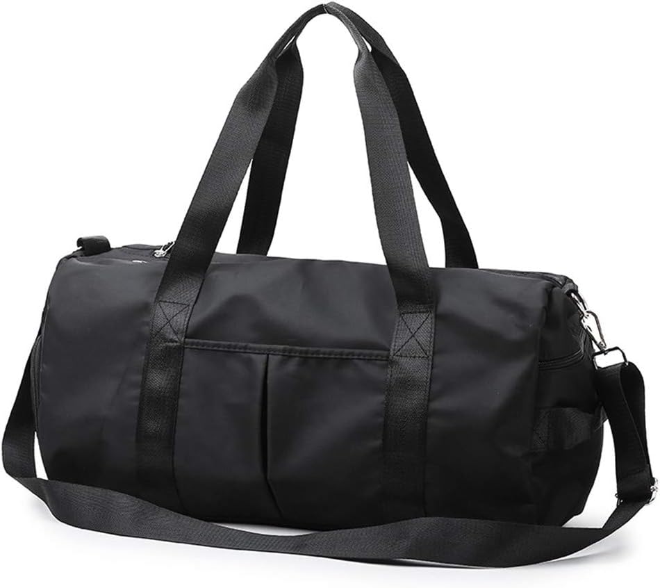 Sports Gym Bag for Women Travel Duffel Bag with Wet Pocket and Shoes Compartment for Training Swim Yoga(Red)