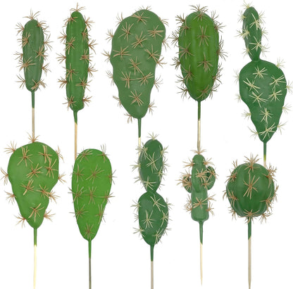 10 PCS Faux Fake Succulents Artificial Cactus Decor Faux Cactus Cacti Plant Artificial Cactus Succulent Artificial Succulent Plants for Decoration Faux Cactus Plant Bulk