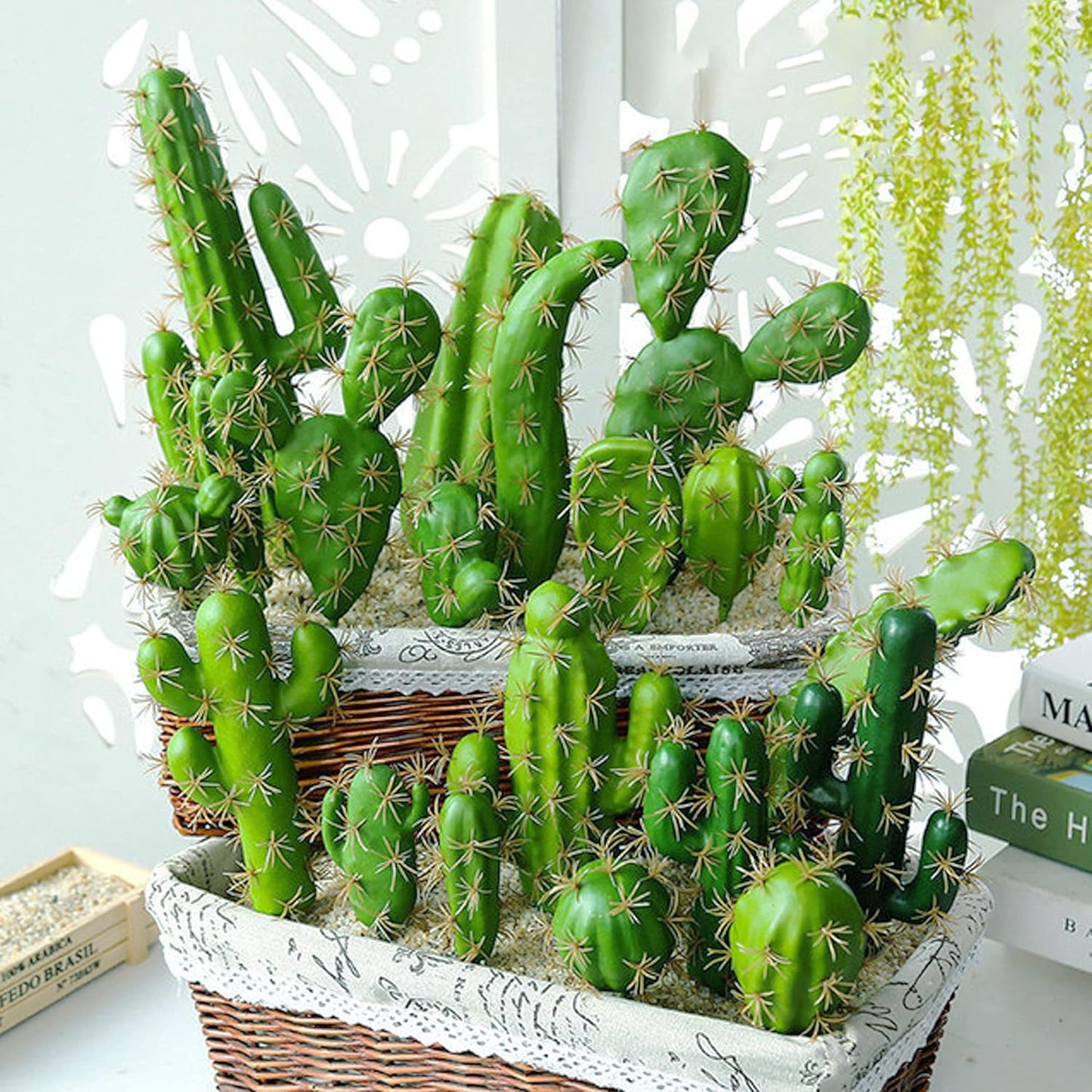 10 PCS Faux Fake Succulents Artificial Cactus Decor Faux Cactus Cacti Plant Artificial Cactus Succulent Artificial Succulent Plants for Decoration Faux Cactus Plant Bulk
