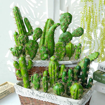 10 PCS Faux Fake Succulents Artificial Cactus Decor Faux Cactus Cacti Plant Artificial Cactus Succulent Artificial Succulent Plants for Decoration Faux Cactus Plant Bulk