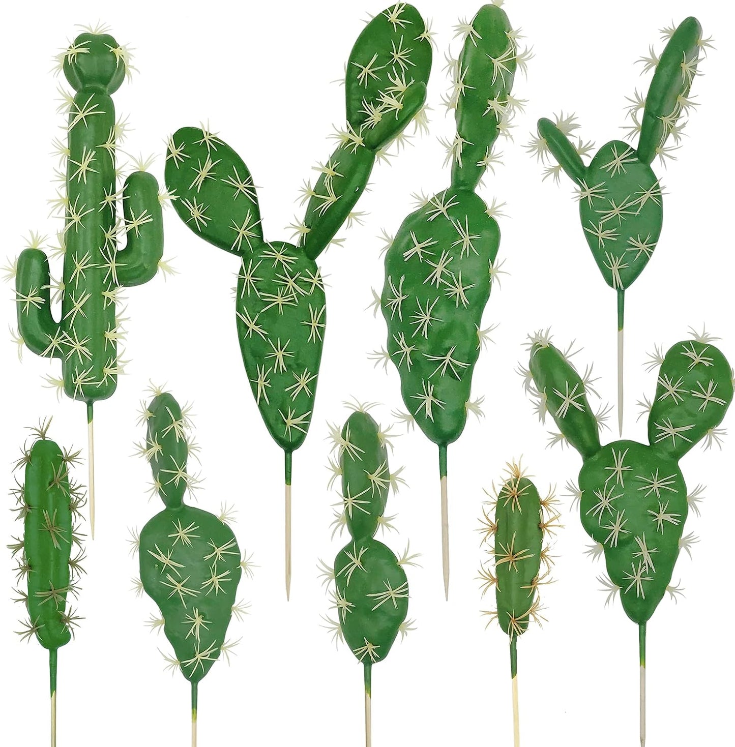 10 PCS Faux Fake Succulents Artificial Cactus Decor Faux Cactus Cacti Plant Artificial Cactus Succulent Artificial Succulent Plants for Decoration Faux Cactus Plant Bulk