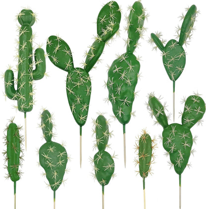 10 PCS Faux Fake Succulents Artificial Cactus Decor Faux Cactus Cacti Plant Artificial Cactus Succulent Artificial Succulent Plants for Decoration Faux Cactus Plant Bulk