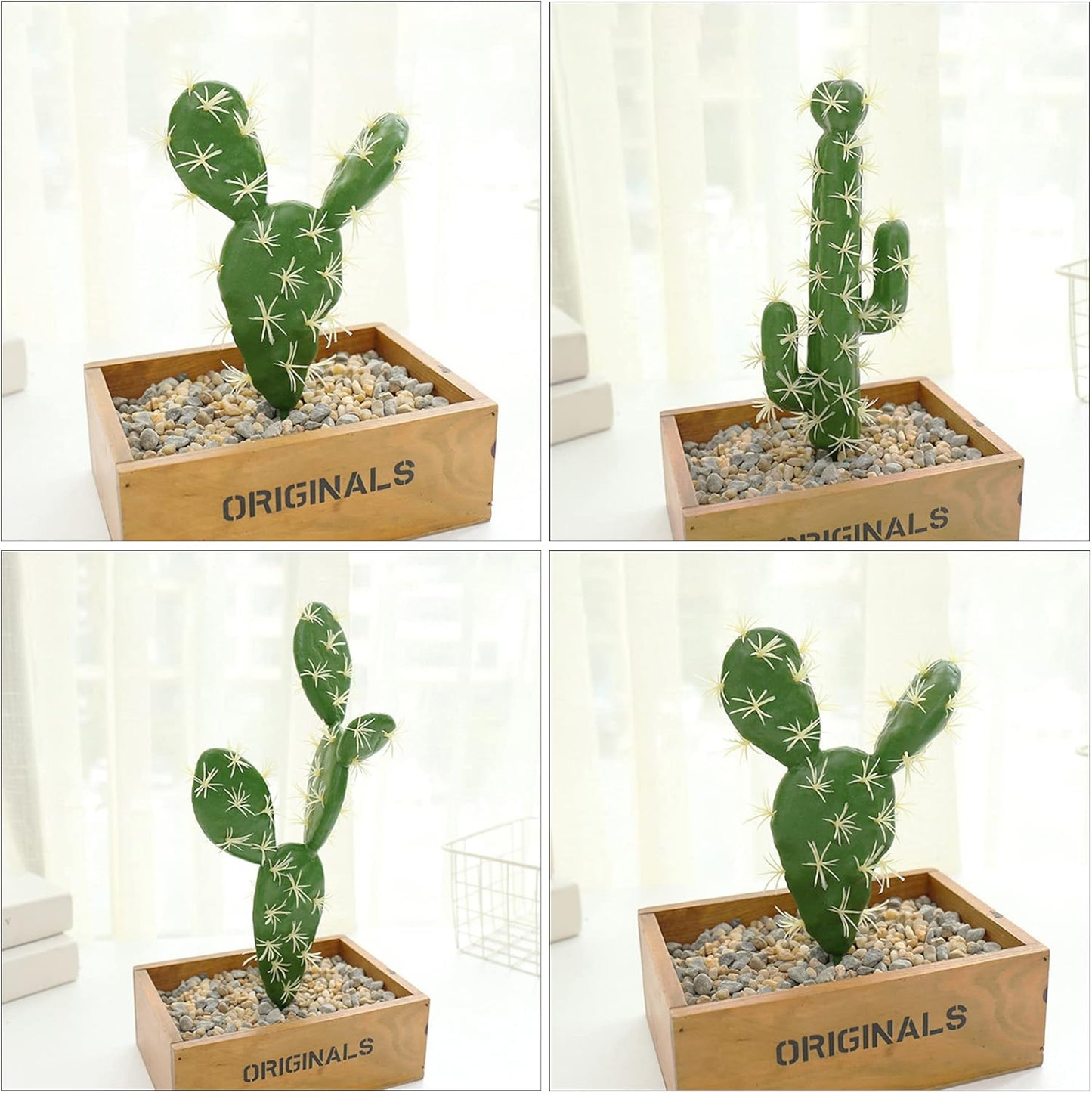 10 PCS Faux Fake Succulents Artificial Cactus Decor Faux Cactus Cacti Plant Artificial Cactus Succulent Artificial Succulent Plants for Decoration Faux Cactus Plant Bulk