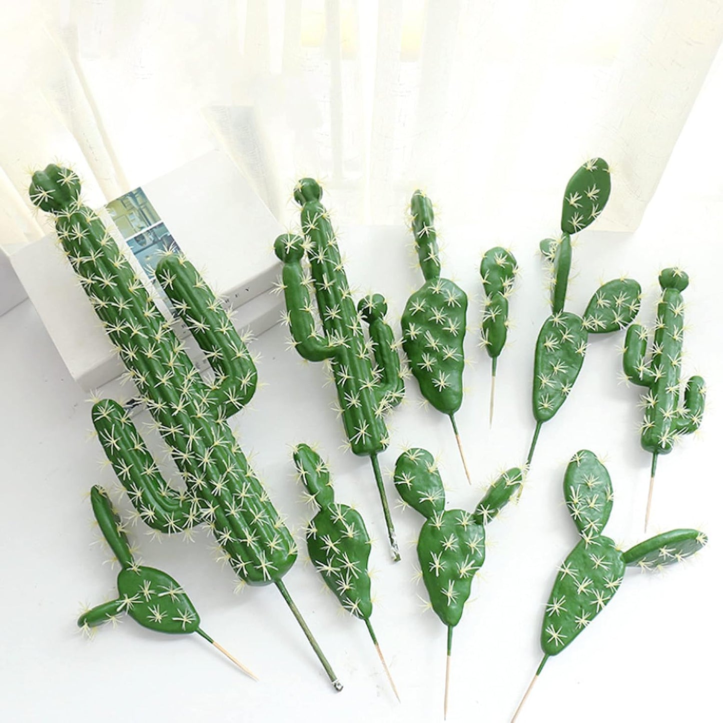 10 PCS Faux Fake Succulents Artificial Cactus Decor Faux Cactus Cacti Plant Artificial Cactus Succulent Artificial Succulent Plants for Decoration Faux Cactus Plant Bulk