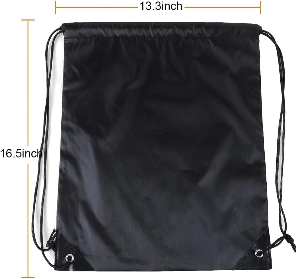 20 Pcs Drawstring Backpack Bulk Draw String Bags Cinch Polyester Bag for Gym Sport, Yellow