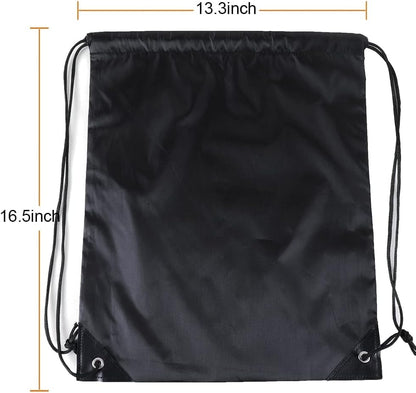 20 Pcs Drawstring Backpack Bulk Draw String Bags Cinch Polyester Bag for Gym Sport, Yellow