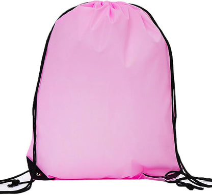 20 Pcs Drawstring Backpack Bulk Draw String Bags Cinch Polyester Bag for Gym Sport, Yellow