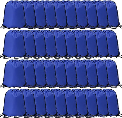20 Pcs Drawstring Backpack Bulk Draw String Bags Cinch Polyester Bag for Gym Sport, Yellow